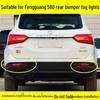 Комплект заднего бампера и задних фонарей с противотуманными фарами Dongfeng Fengguang 580 – Левый и Правый Светоотражатели Стоп-сигналы