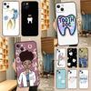 Милый Чехол для Телефона с Зубом Стоматолога для iPhone 17 Pro Max 16 15 14 11 12 13 Pro Max mini 15 16 Plus 16e 17 Air Cover