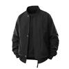 Men's Jacket with Stand Up Collar, Loose Oversized Breathable Workwear, Baseball Uniform, Casual Versatile Top