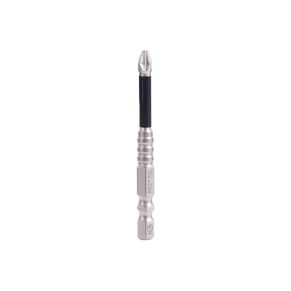 K5 Thread Magnetic Batch Head Impact Resistant Anti-Slip Cross Bit Alloy Steel High Hardness PH2 Screwdriver Bits