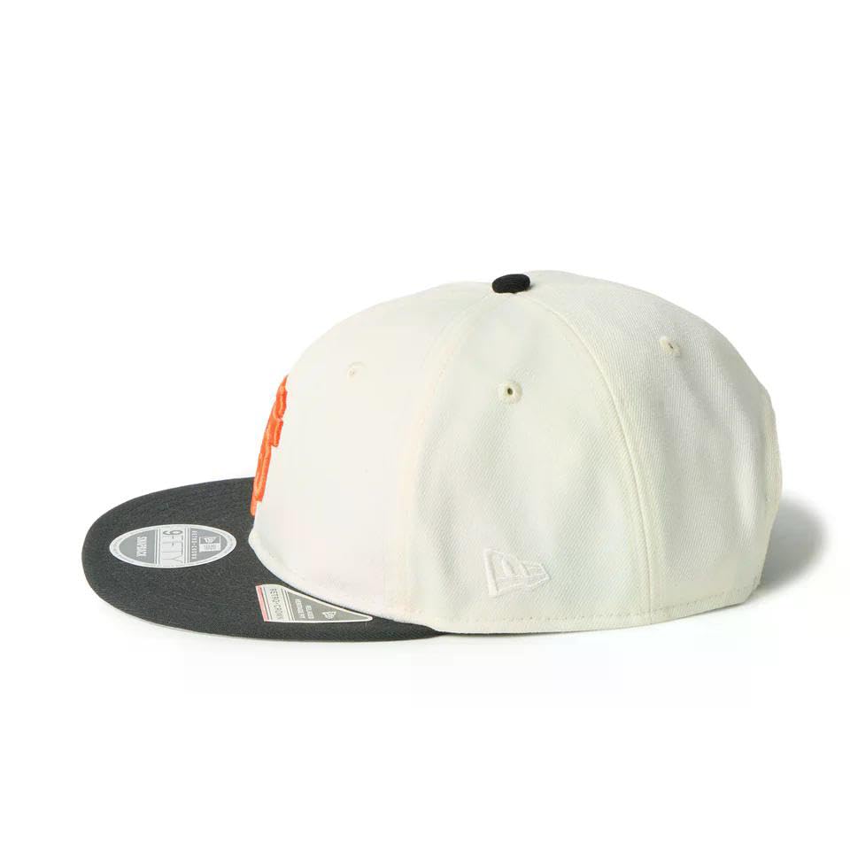 New Era RC9FIFTY MLB Кепка-снепбэк с прямым козырьком Chrome, powered by GORO, Один размер подходит всем, San Francisco Giants, Свободный размер, Черный, (МИН-НАНО), Все, / 940,