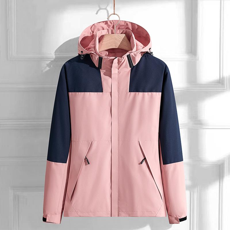 Jackets Spring Single-layer Waterproof and Dirt-proof Windproof Punching Jacket Couple Outdoor Jacket Comfortable Unique Personalized Clothes