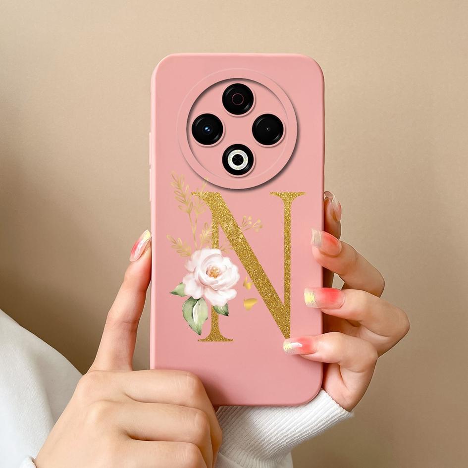 Чехол для Tecno Spark GO 1 2025 Sprak 30 20 Pro 30C Pop 9 Camon 30S Pro 4G 5G популярные цветы AZ буквы мягкий силиконовый противоскользящий чехол для телефона Tecno