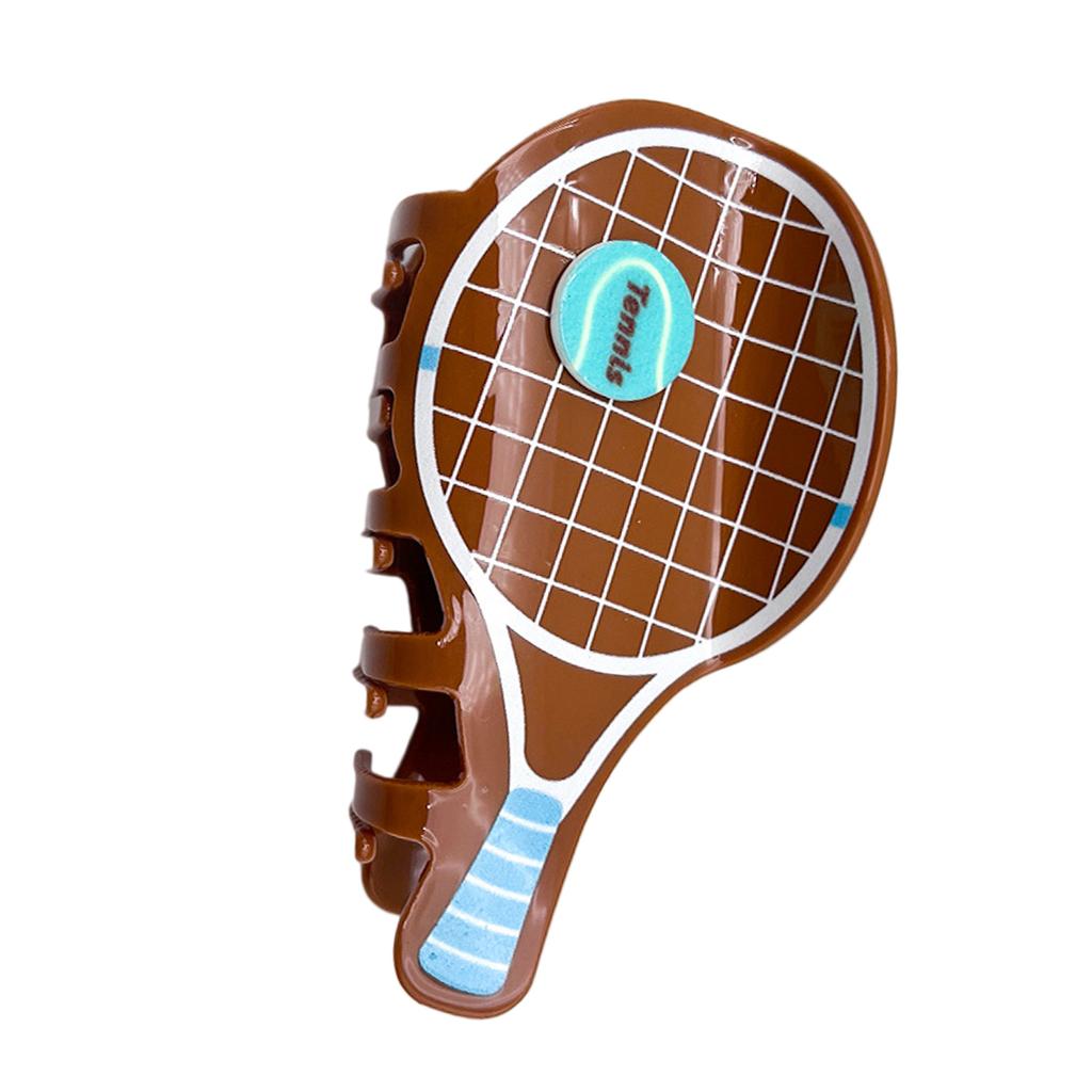 Creative Tennis Racket Hair Clip Non Slip Grip Sports Theme Hair Accessory For Women Girls Daily Use