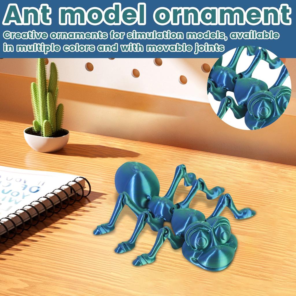 3D-печать муравей подвижный сустав модель животного игрушка ручной работы украшения креативные декоративные поделки