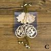 12pcs Christmas Wooden Hollow Hanging Ornament Christmas Tree Hanging Pendant Decor