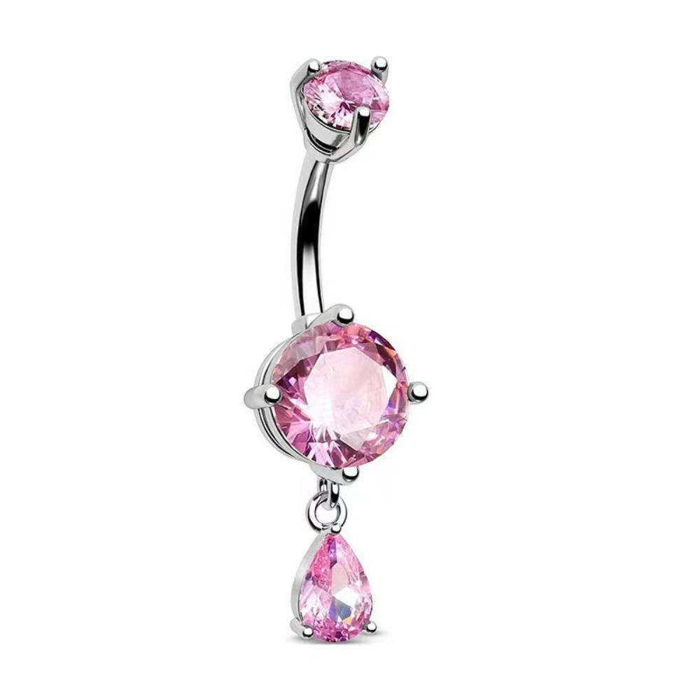 Teardrop Shape Navel Ring Crystal Belly Piercing Jewelry Fashion Belly Button Rings  Daily