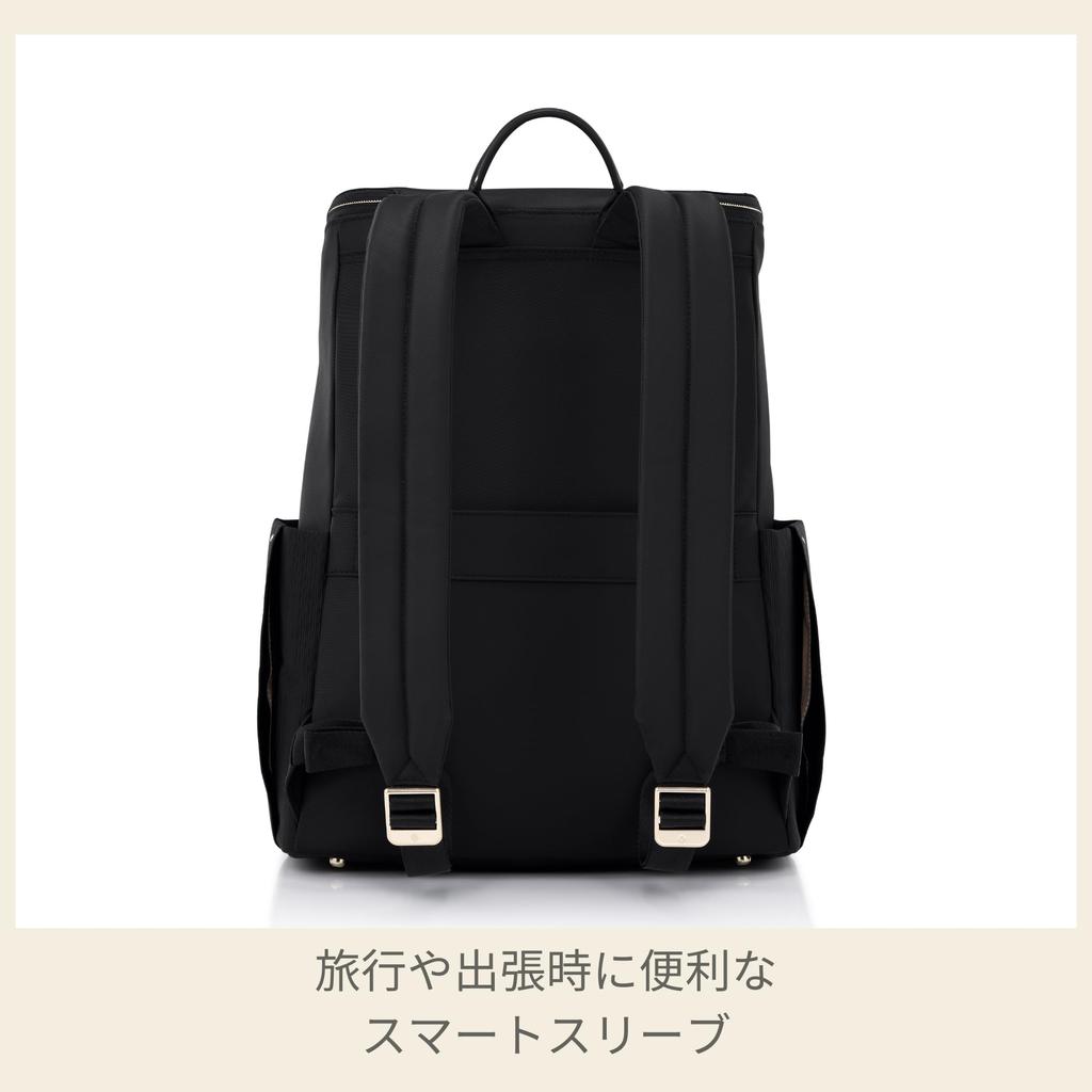 Samsonite Women's Audrina Backpack, Deluxe Business Bag, Fits 15.6-inch Laptop, Lightweight, Black