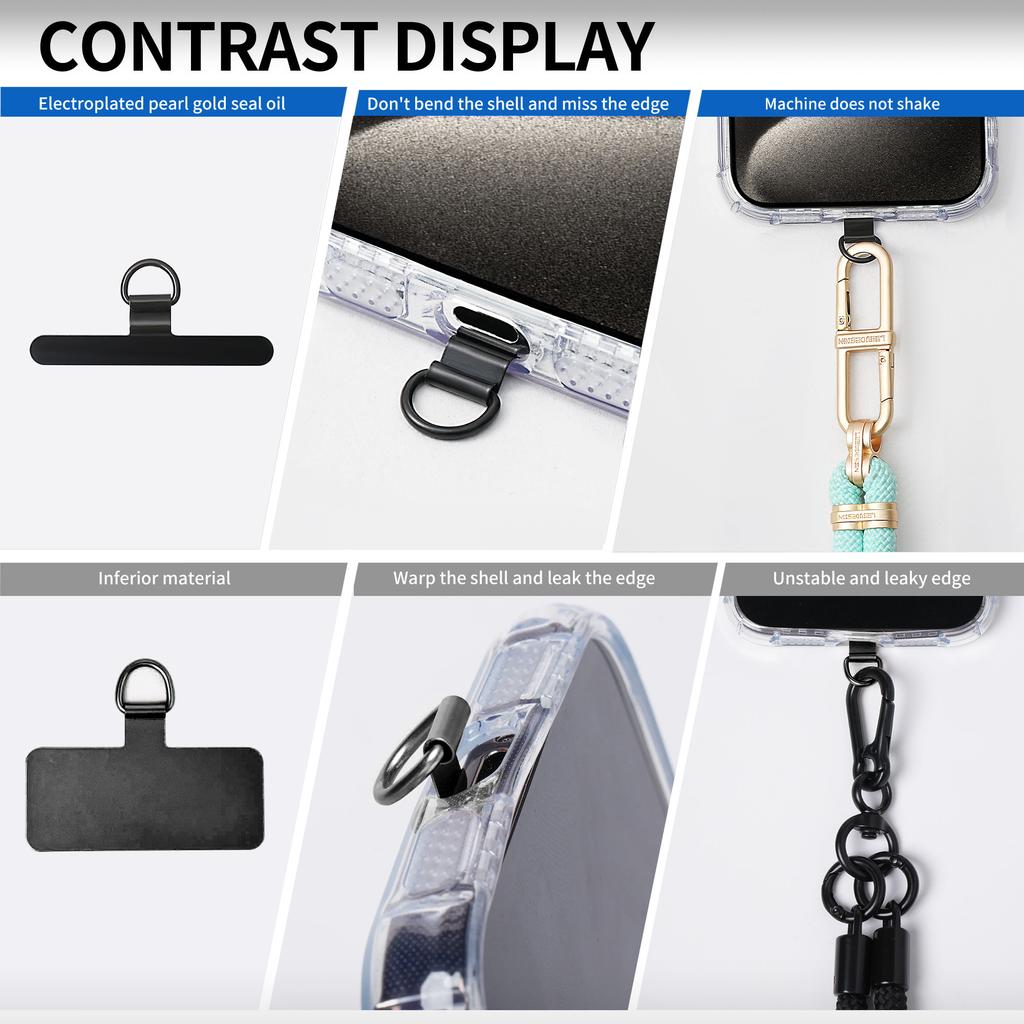 D-образная пряжка, ремешок для телефона, язычок, кроссбоди ремешок для телефона, накладка, металлическая нашивка для ремешка телефона