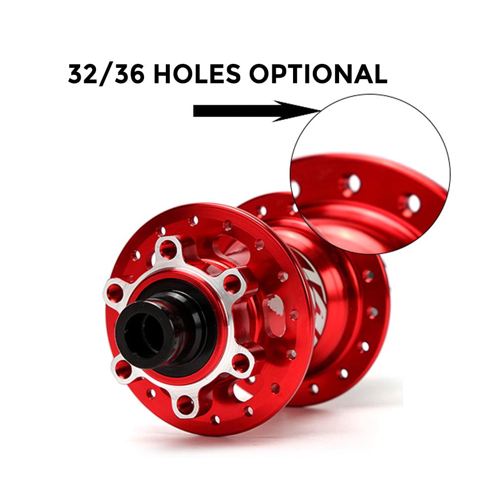 MTB Bike Hub Mountain Bike Bicycle Front & Rear Hub Set 32/36 Holes 6 Bearings with Quick Release