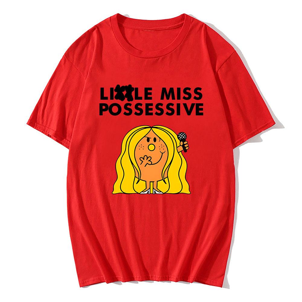 Тейт МакРей Певица Графические футболки Miss Possessive World Tour 2025 Футболка Хлопок Высокое качество Мужская футболка Унисекс Уличная одежда Мужской топ