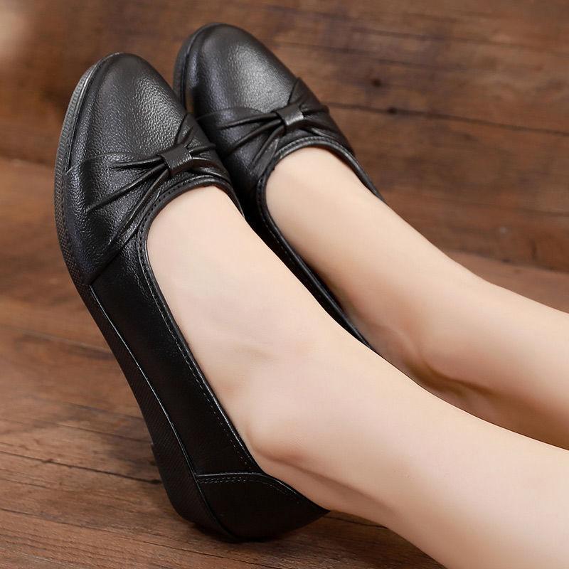 Одиночные туфли с неглубоким носком женские рабочие туфли с бантом легкие непромокаемые туфли противоскользящие и водонепроницаемые