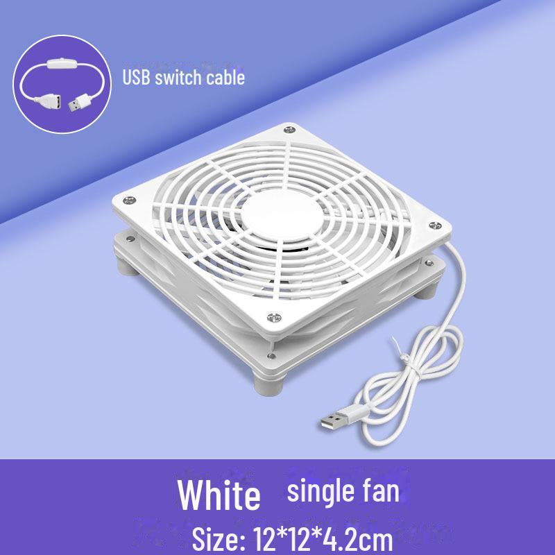 Бесшумный USB 5 В 12 см осевой вентилятор охлаждения для радиаторов, маршрутизаторов, корпусов и телевизионных приставок