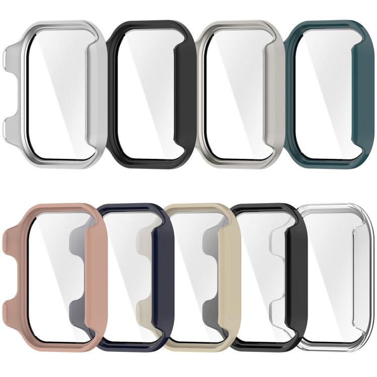 Tempered Film Integrated PC Watch Protective Case for Redmi Watch 6 Active, All-in-One Watch Shell Cover