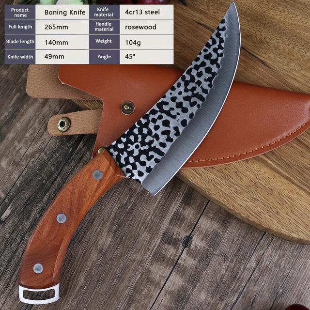 Кухонный нож Профессиональный нож для обвалки Ручной работы из кованой нержавеющей стали Кухонный нож Нож шеф-повара