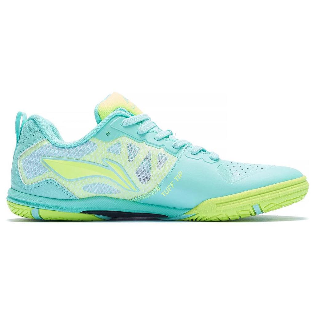 Li-Ning Амортизирующие нескользящие прочные низкие туфли для настольного тенниса унисекс флуоресцентно-ярко-зеленые APPT009-4