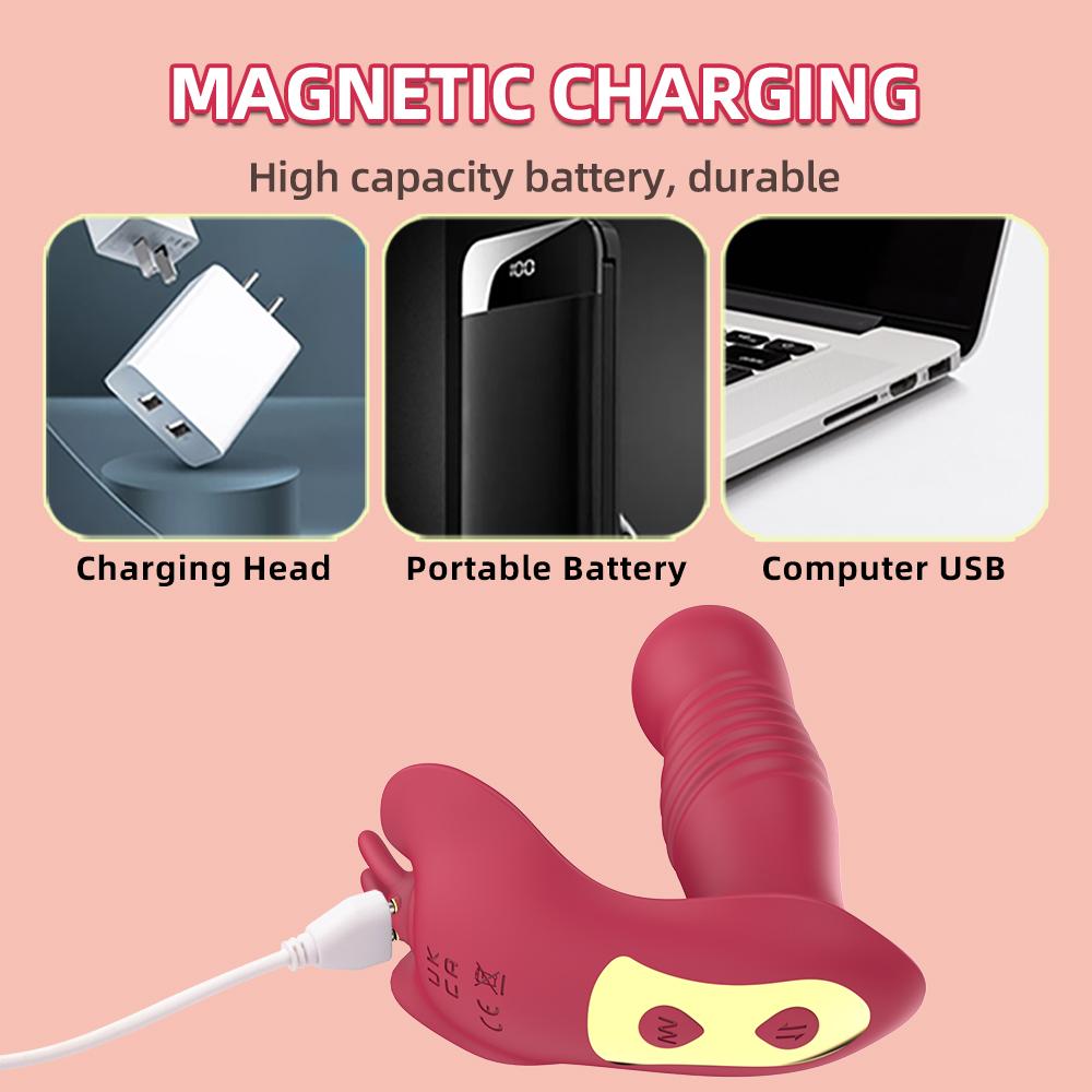 Сосущий телескопический вибратор, носимая женская игрушка, стимулятор клитора точки G, женский клиторальный мастурбатор, дистанционный дилдо, секс-игрушки