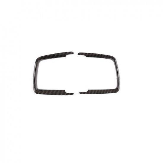 Car Headlight Fit For BMW F20 F21 F22 F23 Carbon Fiber Cover Trim Switch Control