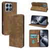 For Xiaomi 14T Case Strong Magnetic Leather Wallet Phone Cover with Striped Texture