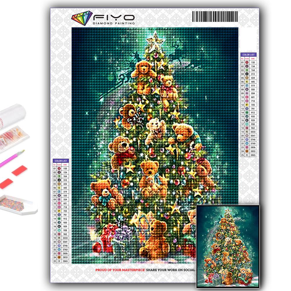 Популярная 5D Diy вышивка крестиком Рождественская елка Санта-Снеговик картина полная дрель набор для вышивки крестиком настенная наклейка домашний декор