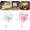 Feather Table Lamp with Plush Feathers Create a Cozy Corner In Your Bedroom