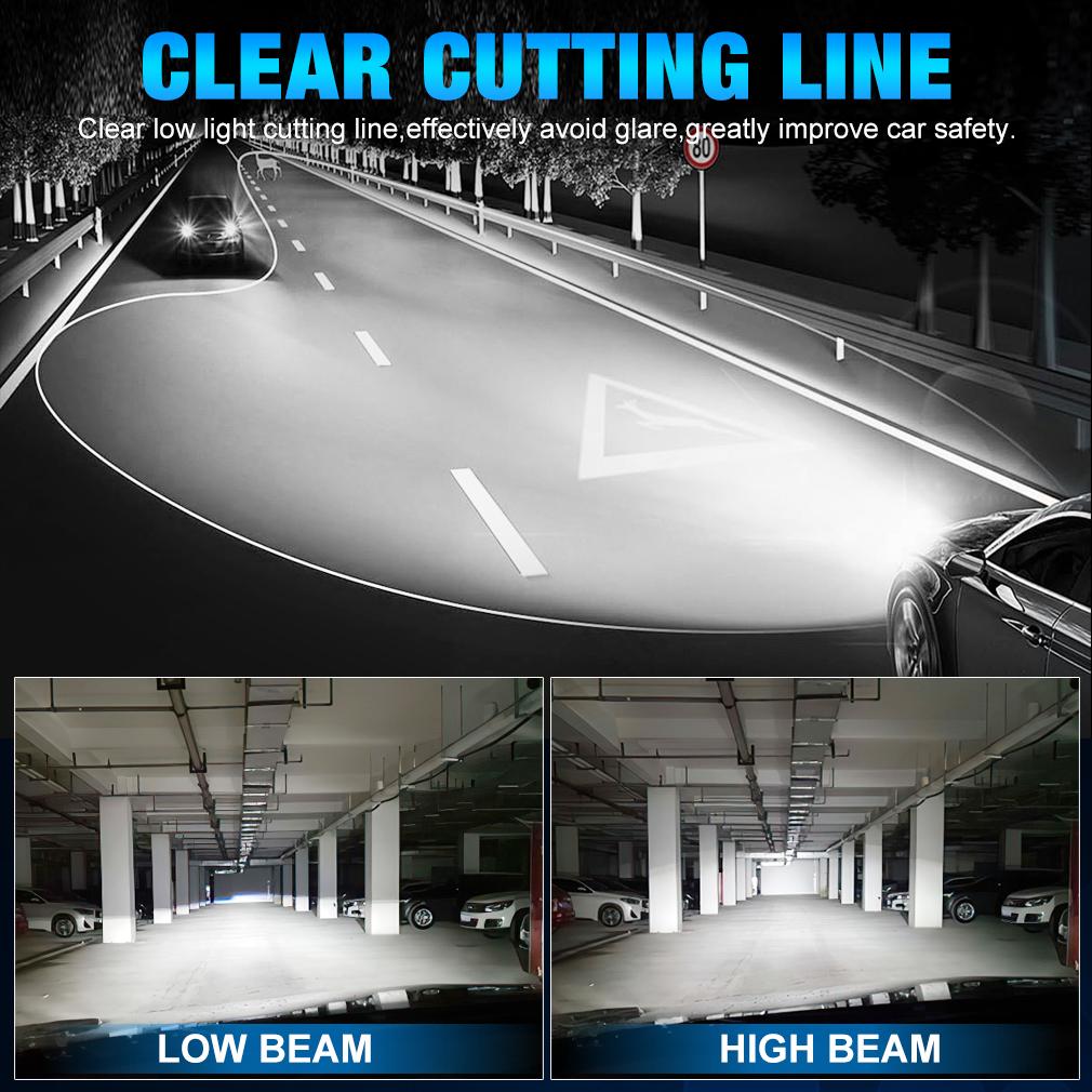 2 шт. H4 H7 светодиодные линзы проектора фар H8 H11 9005 HB3 9006 HB4 автомобильные лампы Canbus с медной трубкой 120 Вт 50000 лм мощные мини-фары LHD 6000 К белые