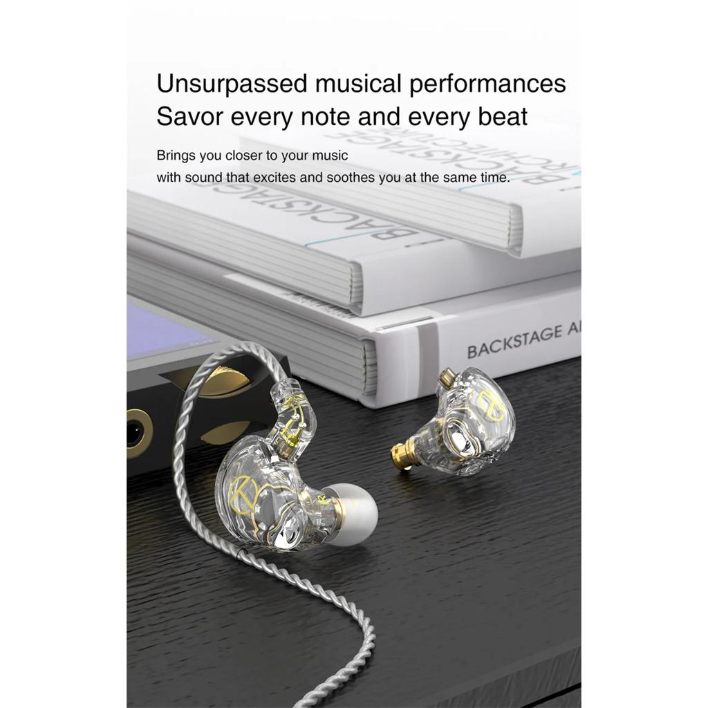 Наушники TRN ST2 1BA+1DD гибридная технология HIFI бас наушники-вкладыши мониторные спортивные наушники с шумоподавлением MT3 ST5