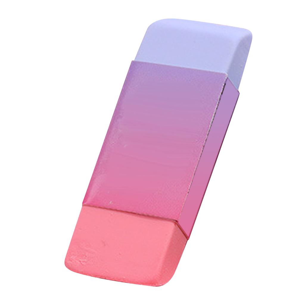 Dual Color Bevel Eraser Students Artists Large Size Block Rubber Eraser for School and Office 80x28mm Dual Color BevelMakeup