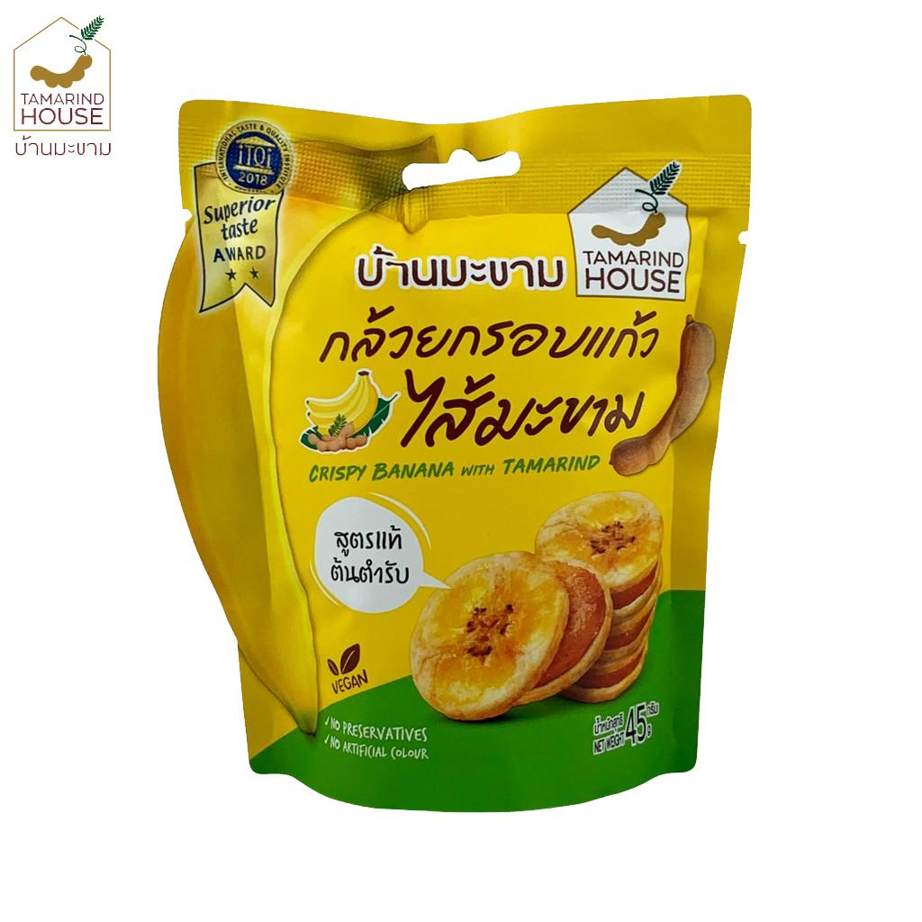 Tamarind House Crispy Banana with Fruits, Passion Fruit, Тамаринд, Пряный Тамаринд, 45 г. х 1/3 шт - Тайская закуска