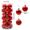 2025 New Christmas Balls 3cm Christmas Tree Ornaments Xmas Hanging Decor Home Party Tree Pendants New Year Gifts 1Box