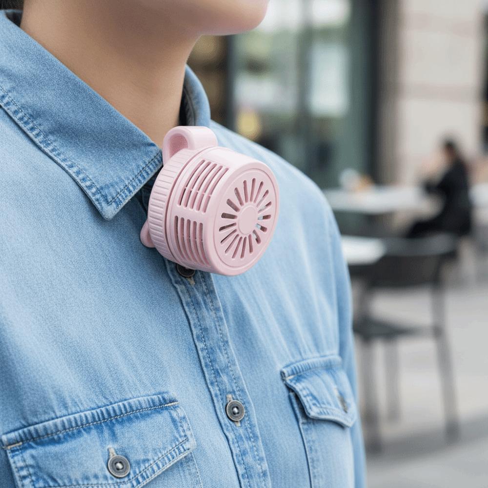 Portable Compact Clip Fan Miniature Small Whirlwind Portable Fan Card-Holding Handheld Fan Outdoor Use