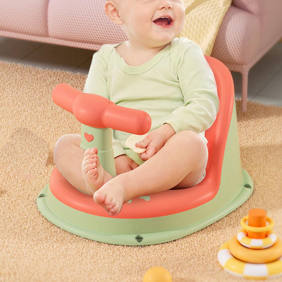Baby-Badewannensitz, verstellbar, ergonomisch, rutschfest, orange