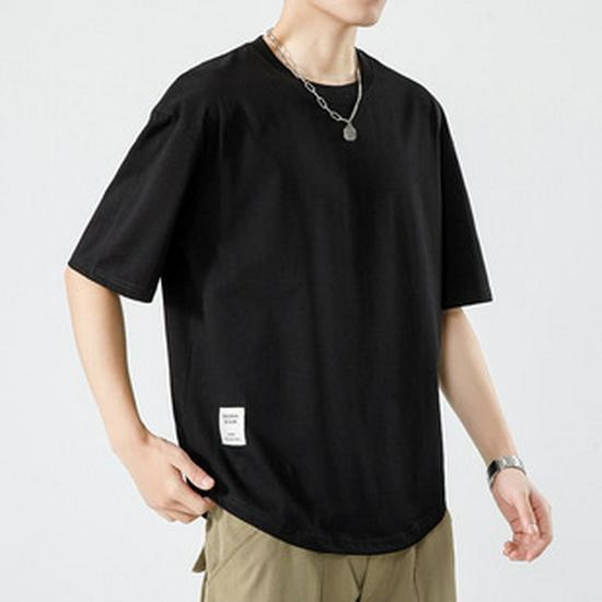 Мужская повседневная футболка с коротким рукавом в морскую полоску Kunhai Pengyun