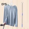 Clothes Pole Stainless Steel U-shaped Fork Retractable Telescoping Rod Hook for Hanging Garments Strong Load Capacity Collapsible Clothes Rack for