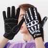 1 Pair Skeleton Design Cycling Gloves Breathable Touchscreen Gloves  Cycling Sports