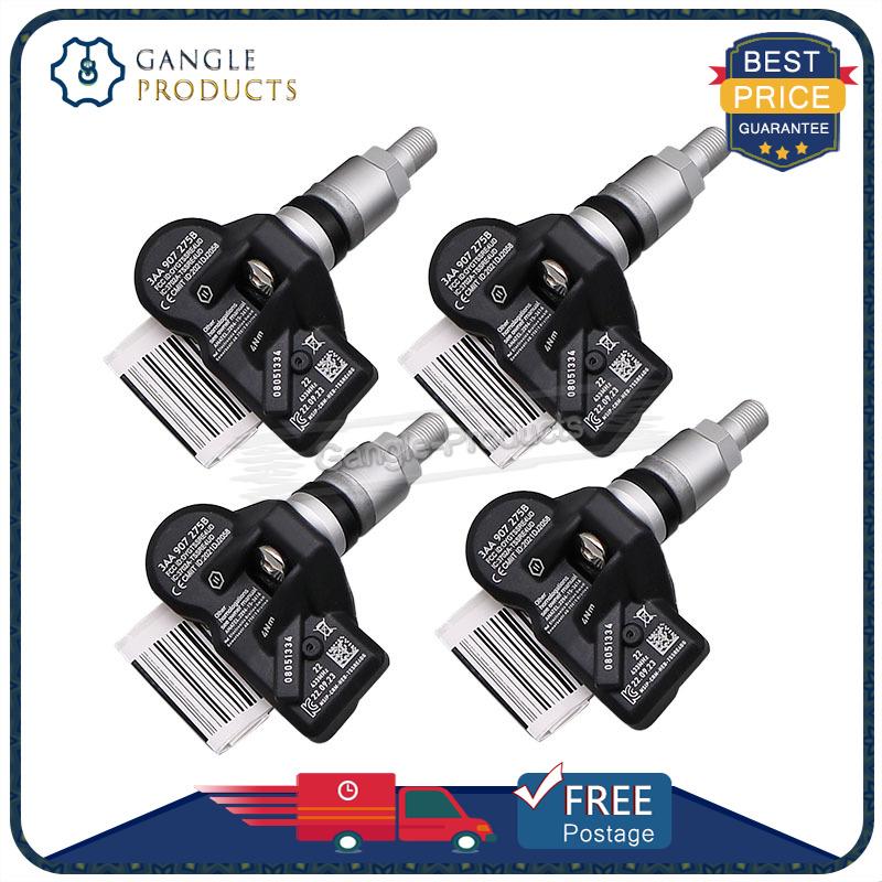 4 шт. 3AA907275B Датчик TPMS для Volkswagen CC Tiguan Passat 2007-2015 Системы мониторинга давления в шинах TPMS 433 МГц
