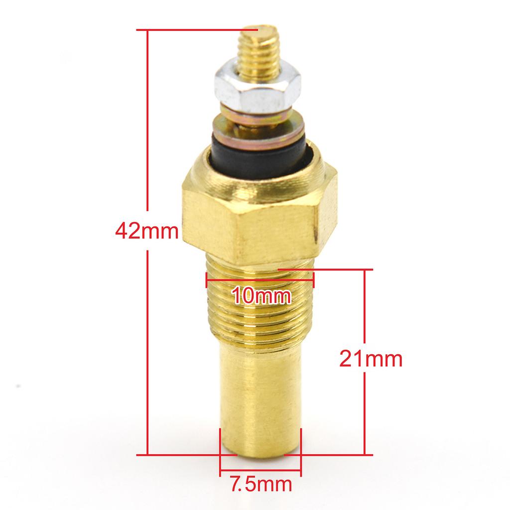 10mm 1/8 NPT Water Temperature Sensor Oil Temp Sensor Universal Car Auto Truck Sender Water Temp Sensor Racing Electric Gauge