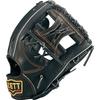 ZETT Pro Status Soft Baseball Glove for Second and Black Size 1 Shortstop, Right-Handed Throw, (1900), (BRGB30254)
