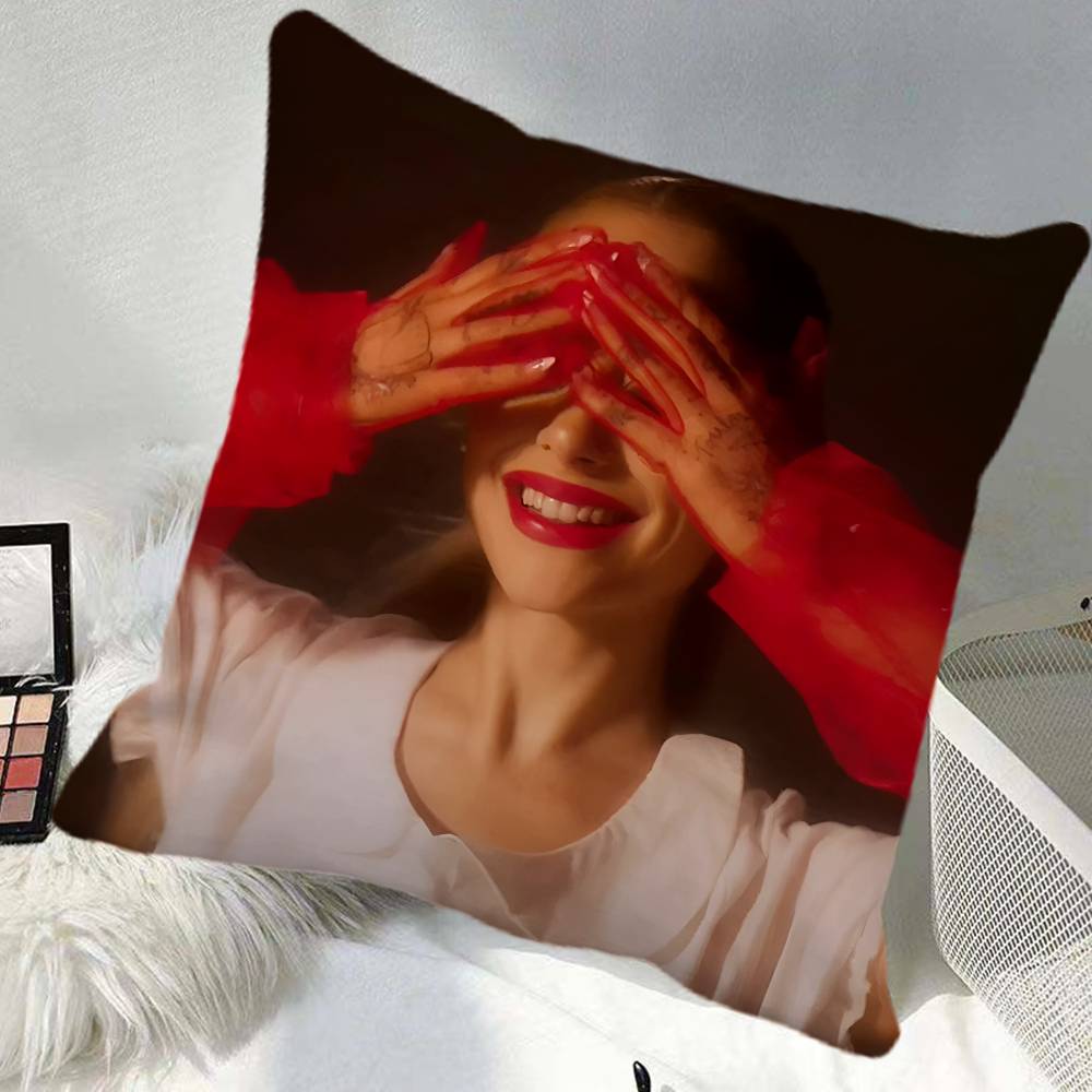 AArianas Singer GGrande Pillow Case Square Pillow Bedroom Sofa Leisure Comfort Cushion Car Home Decoration