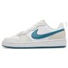 Nike Court Borough Maris Sal Bubble Low top Skateboard Shoes Women's White Blue BQ5448-017(Team1321-)