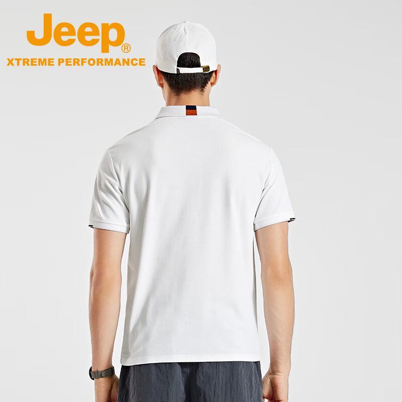 Jeep Мужская быстросохнущая футболка-поло с коротким рукавом