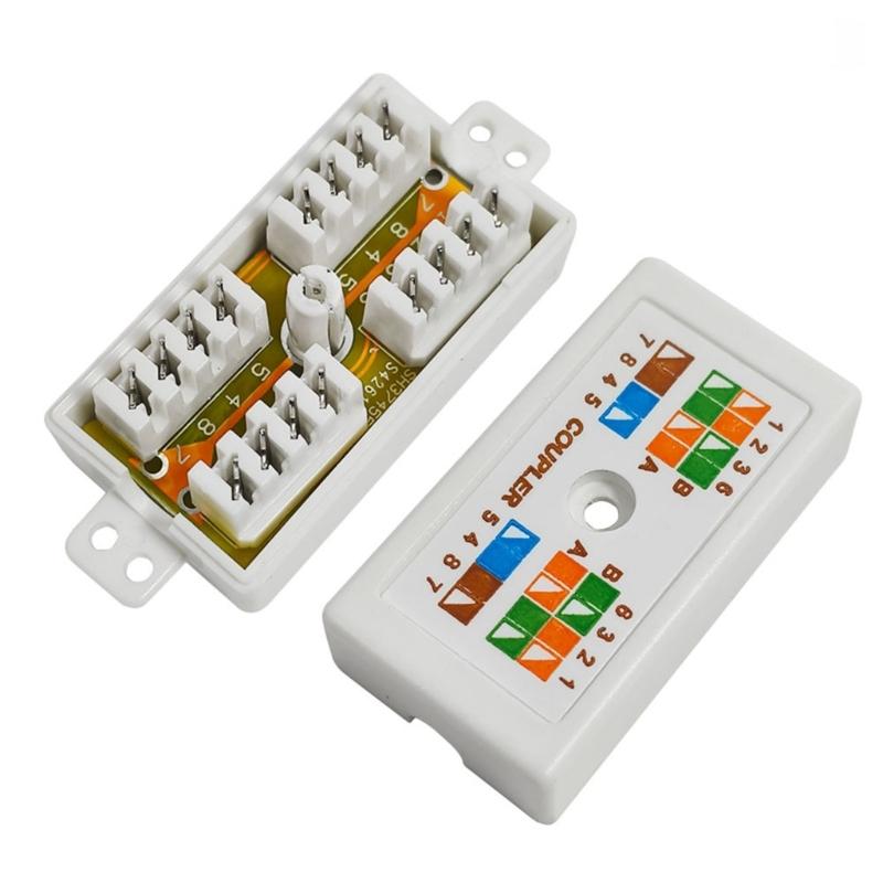 Распределительная коробка Cat6 RJ45 Сращиватели Разъемы Неэкранированная Набивная Тип Муфта для Аксессуары для Ethernet-кабеля Cat6