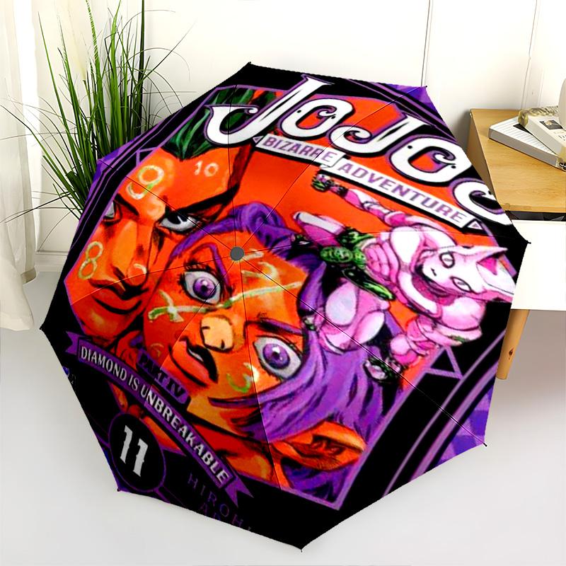 Jojo's Bizarre Adventure: Chapter 11 Folding umbrella Portable 8 paraphenoid bones light printing Umbrella