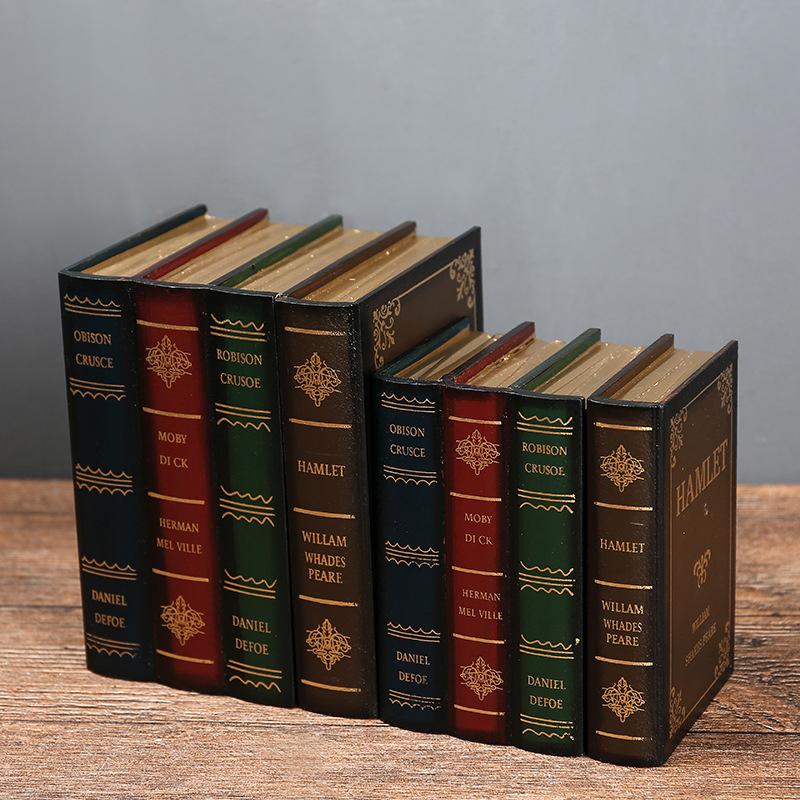 Винтажные поддельные книги для украшения Ретро поддельные книги Книжная полка Декор Шкатулка для драгоценностей