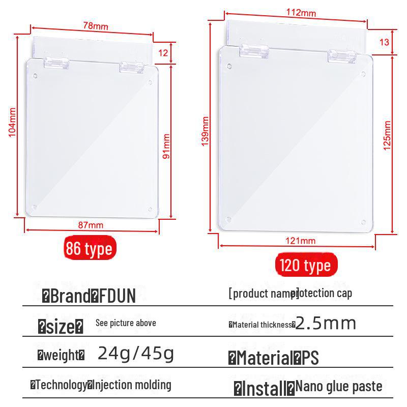 Умный термостат с защитой от пыли и прикосновений для центрального кондиционирования и напольного отопления
