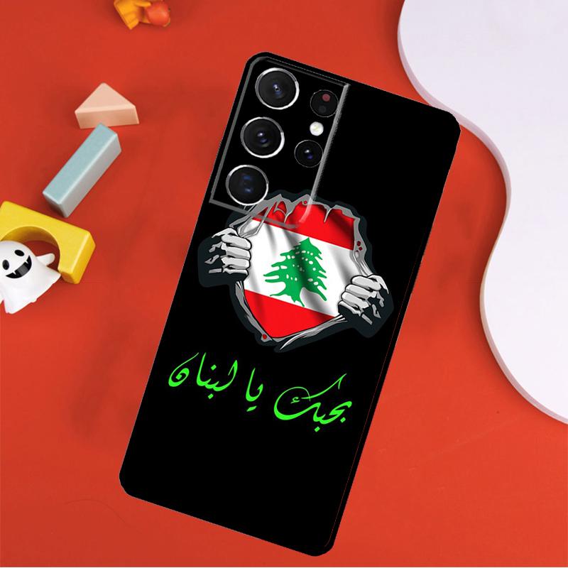 Lebanon Flag Phone Case For Samsung Galaxy S25 Ultra S24 Ultra S9 S10 S20 S21 S22 S24 Plus S23 FE Cover