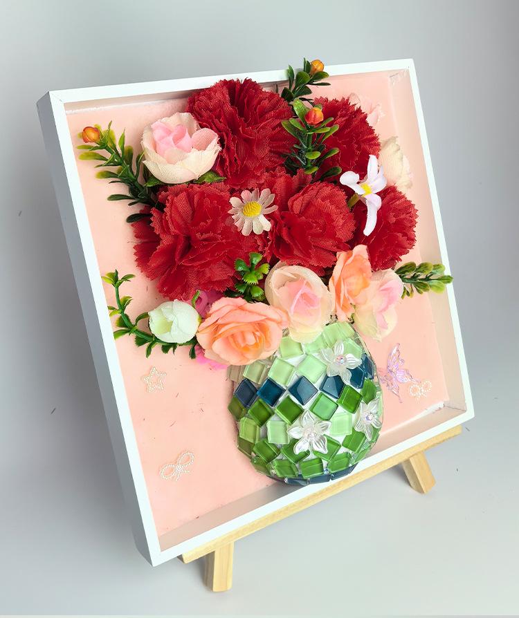 Детский 3D-мозаичный набор для создания вазы DIY - Командное занятие и подарок на День матери