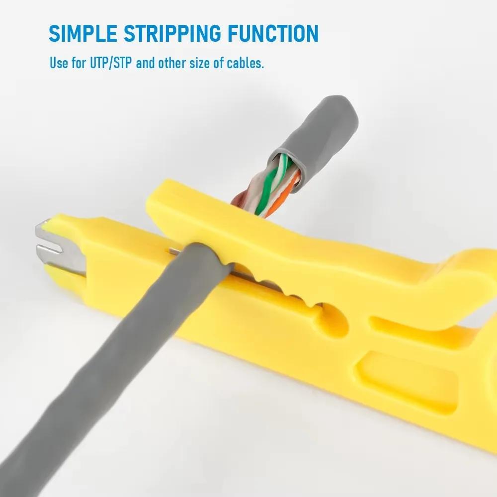 RJ45 Crimping Tool 6P 8P RJ11 RJ12 Network Cable Tester Crimper Stripper Cutter Plier for Ethernet LAN Crystal Head Installation