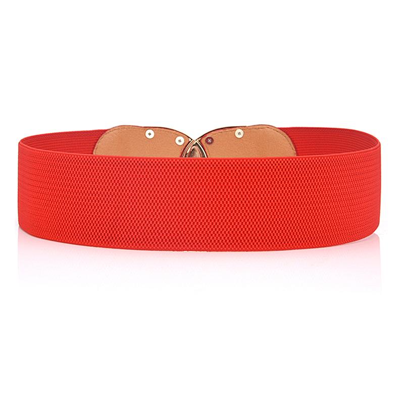 Эластичный широкий ремень с пряжкой, широкий пояс, поясные женские аксессуары
