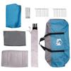 Tunnel Tent with Roof Blue 370 x 275 x 210 cm Polyester and Steel